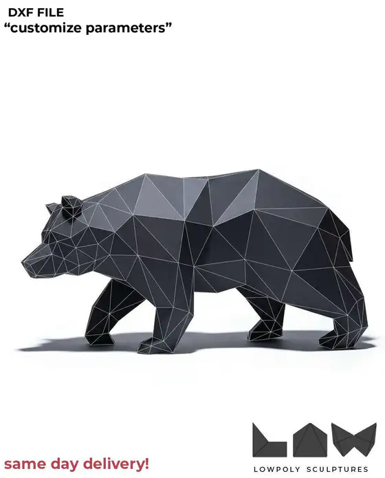 Bear Walk technical DXF preview