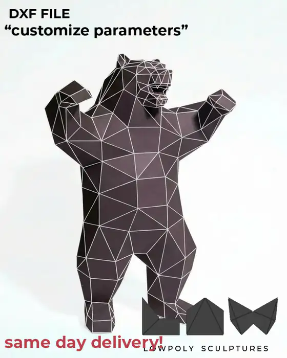 Bear technical DXF preview