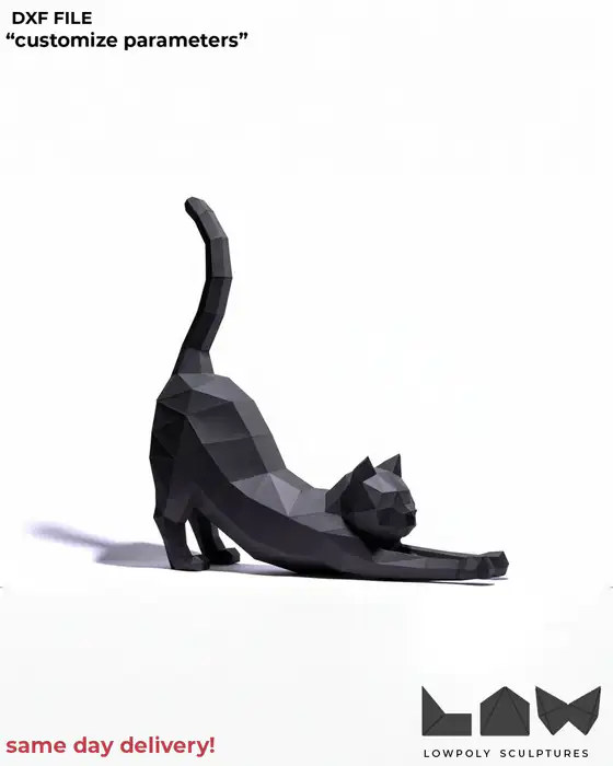 Cat Stretch technical DXF preview