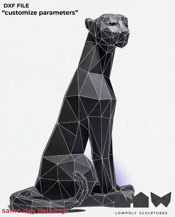 Cheetah Sit technical DXF preview