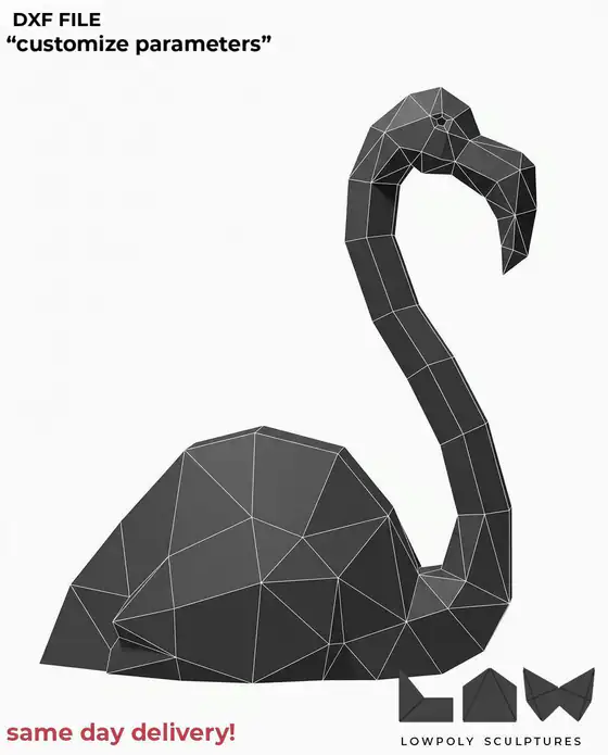 Flamingo Sit technical DXF preview