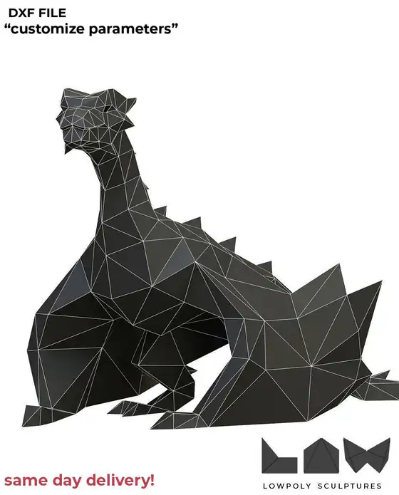 Game of Thrones Dragon technical DXF preview