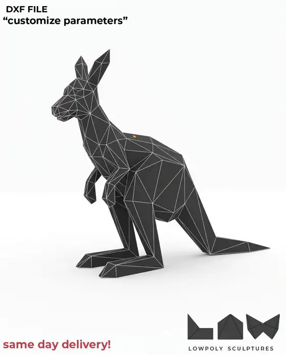 Kangaroo technical DXF preview