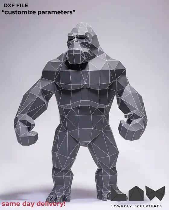 King Kong technical DXF preview