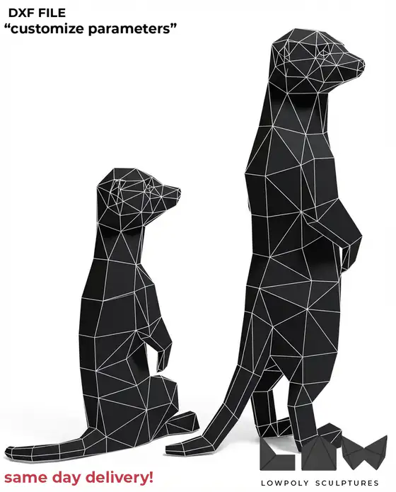 Meerkats technical DXF preview