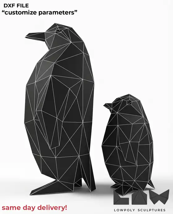 Penguin technical DXF preview