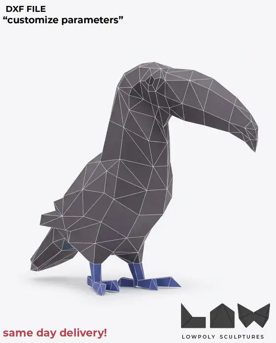 Toucan technical DXF preview